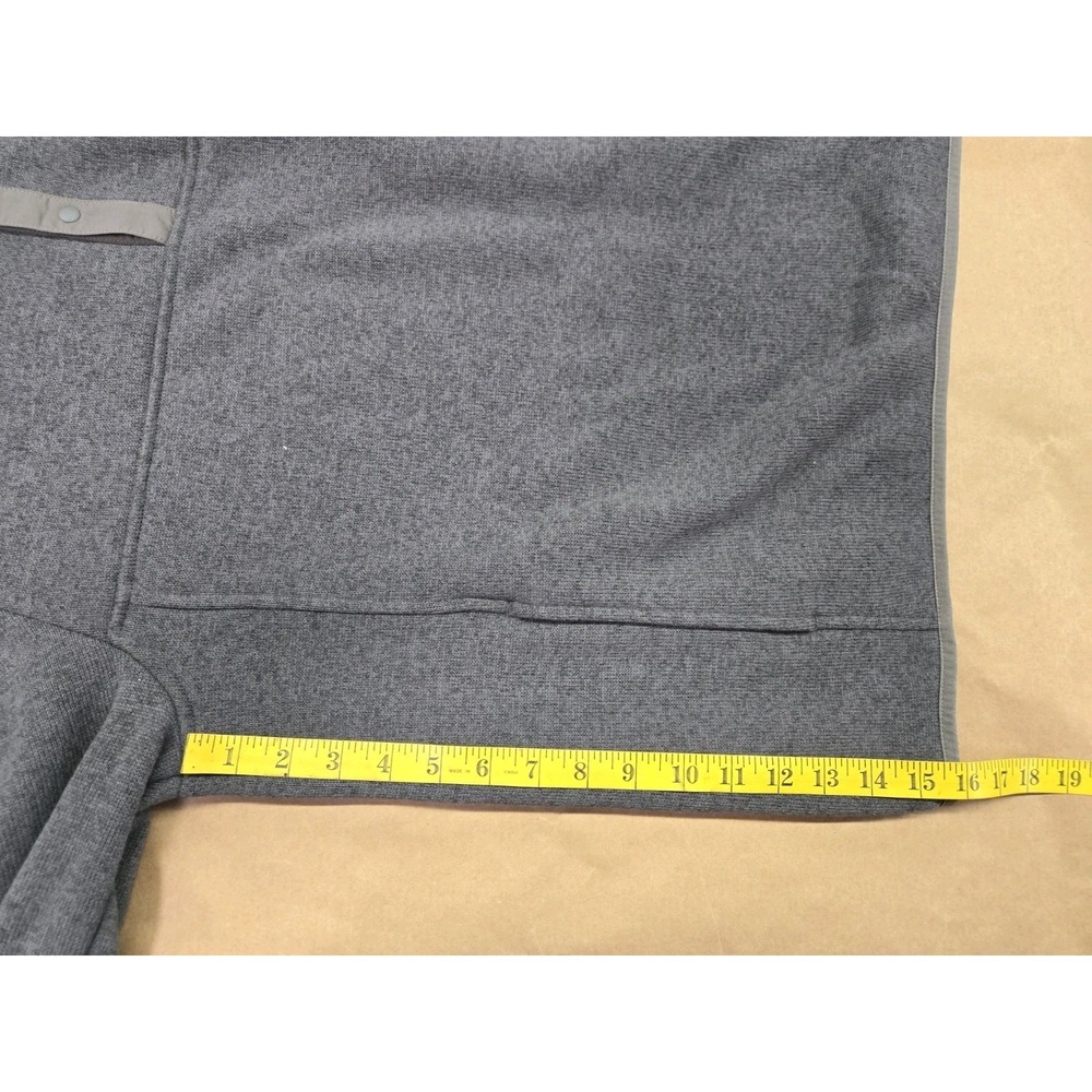 LL Bean Men's Sweater Fleece Pullover Charcoal Size L Slightly Fitted - Picture 13 of 13